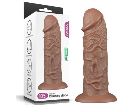 10.5'' Realistic Chubby Dildo - 8