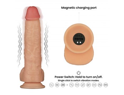 9.5'' Vibrating Power Basics Cock - 12