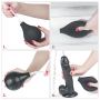 9'' Squirt Extreme Dildo - Black - 9