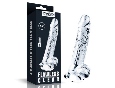 Flawless Clear Dildo 7.5'' - 7