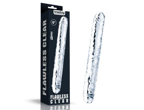 Flawless Clear Double dildo 12'' - 6