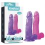8"" Jelly Studs Crystal Dildo Large Purple - 3