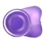 7"" Jelly Studs Crystal Dildo Medium Purple - 4
