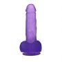 7"" Jelly Studs Crystal Dildo Medium Purple - 9