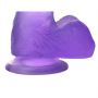 7"" Jelly Studs Crystal Dildo Medium Purple - 5