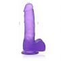 7"" Jelly Studs Crystal Dildo Medium Purple - 6