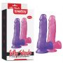 7"" Jelly Studs Crystal Dildo Medium Purple - 7