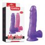 7"" Jelly Studs Crystal Dildo Medium Purple - 8
