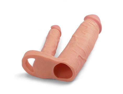 Add 2"" Pleasure X Tender Double Penis Sleeve