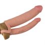 Add 2"" Pleasure X Tender Double Penis Sleeve - 4