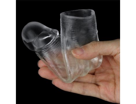 Flawless Clear Penis Sleeve Add 1'' - 3