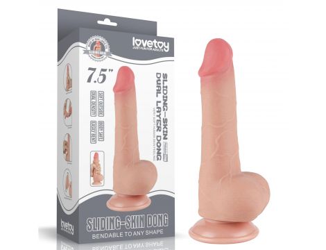 7.5'' Sliding Skin Dual Layer Dong Flesh - 3