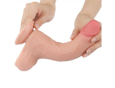 Dildo realistyczne Lovetoy dwuwarstwowe z przesuwającą się skórą 8.5 cala - 7