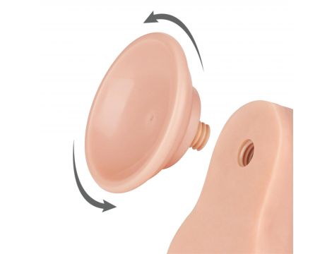 Dildo realistyczne Lovetoy dwuwarstwowe z przesuwającą się skórą 8.5 cala - 5