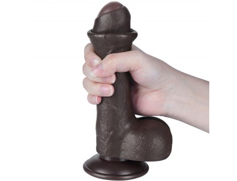 7'' Sliding Skin Dual Layer Dong Black - 10