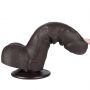 7'' Sliding Skin Dual Layer Dong Black - 12