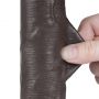 8'' Sliding Skin Dual Layer Dong Black - 7