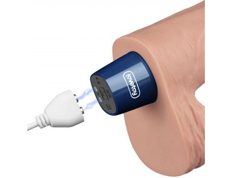 Realistyczne dildo wibrujące Lovetoy Real Softee 23 cm cieliste USB - 10
