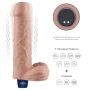Realistyczne dildo wibrujące Lovetoy Real Softee 23 cm cieliste USB - 3