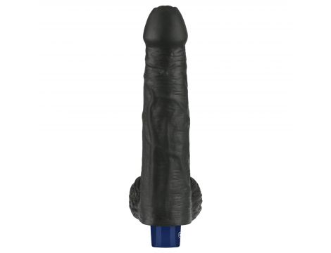 Realistyczne dildo wibrujące Lovetoy Real Softee czarne USB 23 cm - 9