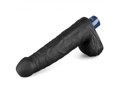 Realistyczne dildo wibrujące Lovetoy Real Softee czarne USB 23 cm - 10