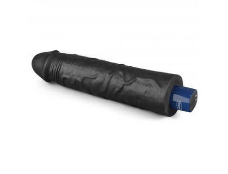 Realistyczne dildo wibrujące Lovetoy Softee czarne USB 24 cm - 7
