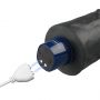 Realistyczne dildo wibrujące Lovetoy Softee czarne USB 24 cm - 12
