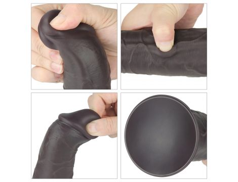 Dildo realistyczne dwuwarstwowe Lovetoy 20 cm obrotowe USB - 6