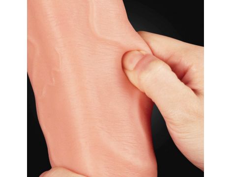 12"" Dual Layered Platinum Silicone Cock