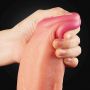 12"" Dual Layered Platinum Silicone Cock - 3