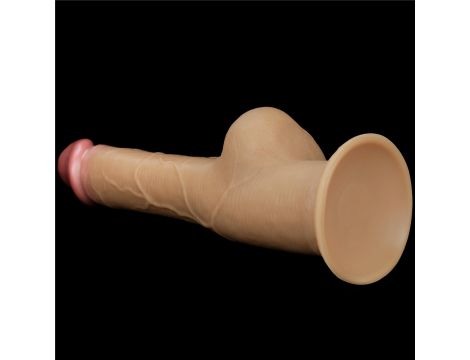 Dildo realistyczne dwuwarstwowe silikonowe z uchwytem Lovetoy 25cm - 7