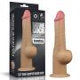 Dildo realistyczne dwuwarstwowe silikonowe z uchwytem Lovetoy 25cm - 5