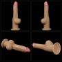 Dildo realistyczne dwuwarstwowe silikonowe z uchwytem Lovetoy 25cm - 4