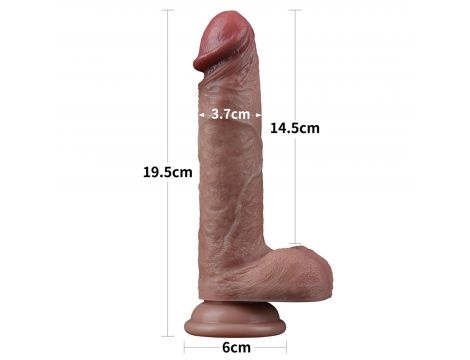 7.5'' Dual Layered Silicone Cock - 3