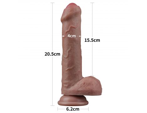 8'' Dual Layered Silicone Cock - 2