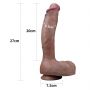 10.5'' Dual layered Platinum Silicone Cock - 2