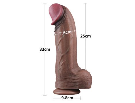 13"""" Dual Layered Silicone Cock XXL