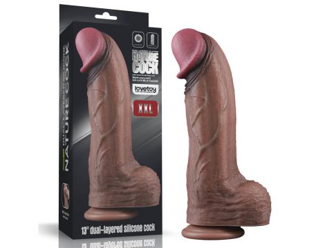 13"""" Dual Layered Silicone Cock XXL - 11