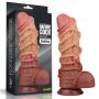 10.5'' Dual layered Platinum Silicone Cock with Rope - 3