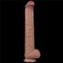 14.5'' Dual Layered Bendable Silicone Cock XXL(Flesh) - 5