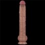 14.5'' Dual Layered Bendable Silicone Cock XXL(Flesh) - 7