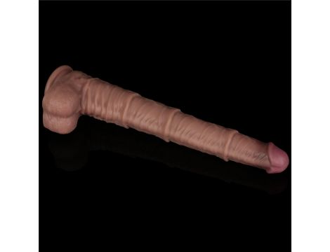 16'' Dual Layered Bendable Silicone Cock XXL(Flesh) - 10