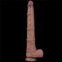 16'' Dual Layered Bendable Silicone Cock XXL(Flesh) - 2