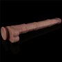 16'' Dual Layered Bendable Silicone Cock XXL(Flesh) - 8