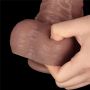 16'' Dual Layered Bendable Silicone Cock XXL(Flesh) - 19