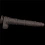 16'' Dual Layered Bendable Silicone Cock XXL(Black) - 8