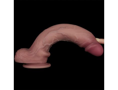 10'' Sliding Skin Pro II Dual Layer Silicone Dong - 11