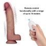 10" Vibrating Sliding Skin Pro II Dual Layer Silicone Dong - 2