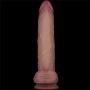 10" Vibrating Sliding Skin Pro II Dual Layer Silicone Dong - 13