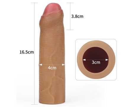 Add 1"" Revolutionary Silicone Nature Extender Uncircumcised